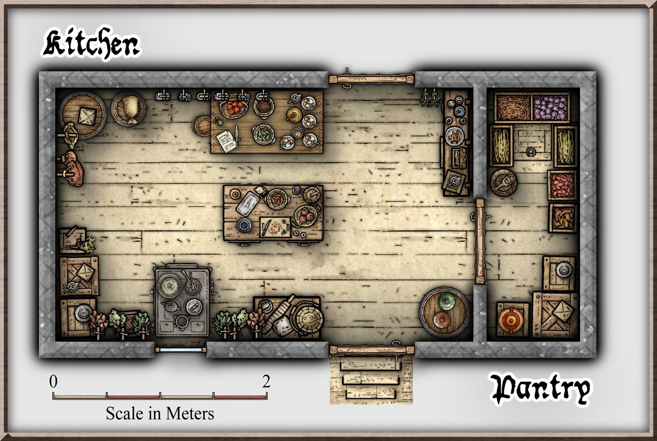 Nibirum Map: the frog tavern - kitchen by Ricko Hasche